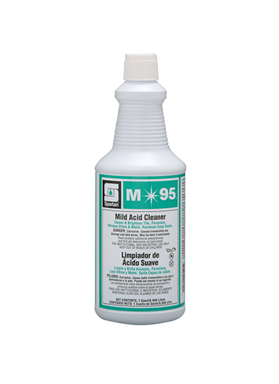 M*95 Bathroom Cleaner 9.5% HCL-12/1qt