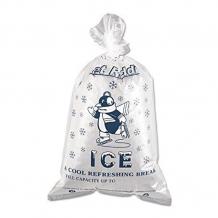 5 lb Printed Ice Bag - 9" x 18" - 1.25Mil