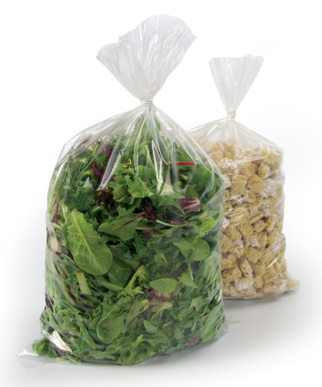 10" x 14" Non-Vented Poly Food Bags - 0.75Mil - Clear