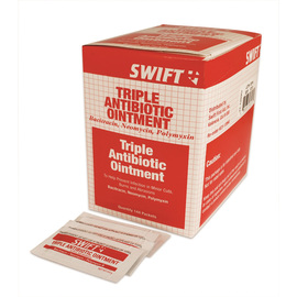 Swift First Aid® 1 Gram Foil Pack Triple Antibiotic Ointment - 144/Box